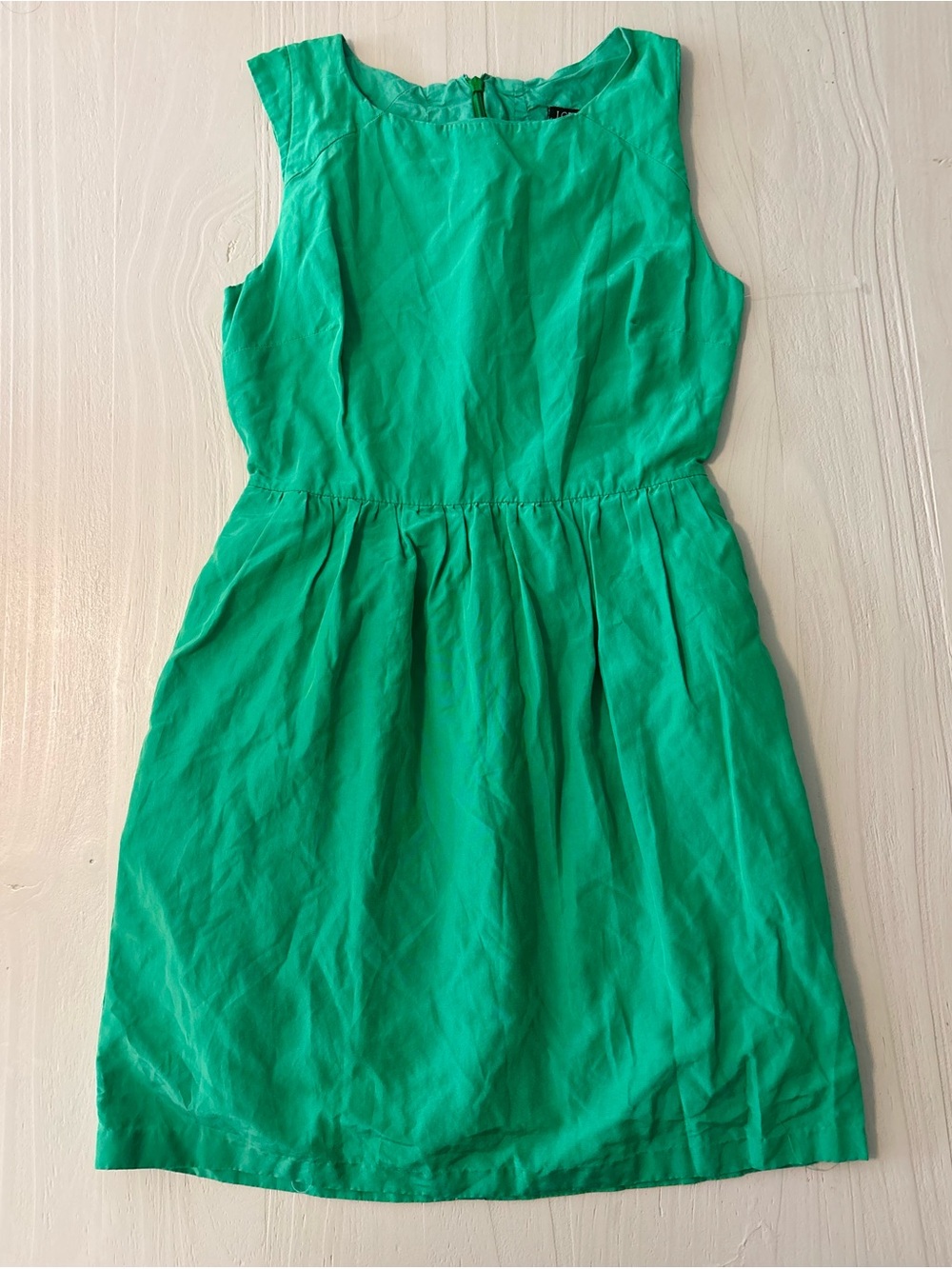 J. Crew Green Sleeveless Dress